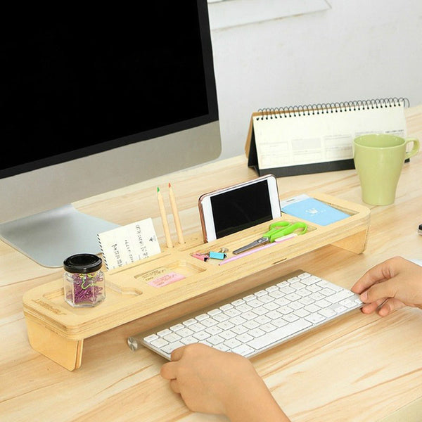 All-purpose Wooden Desk Organizer