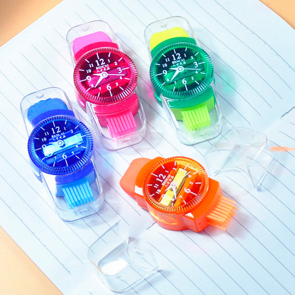 Colorful Pencil Sharpener With Eraser