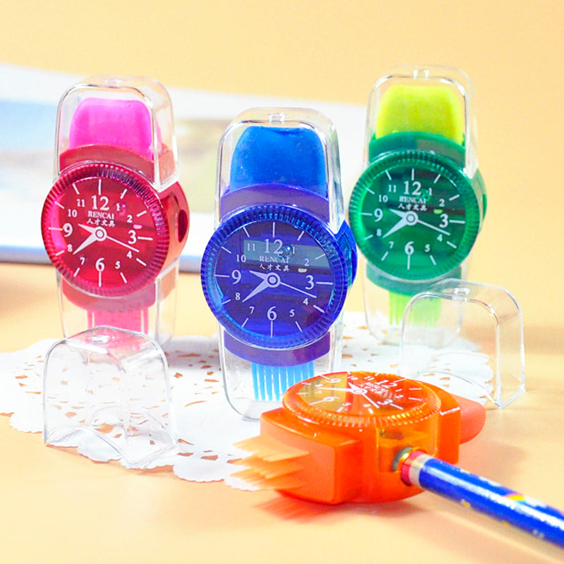 Colorful Pencil Sharpener With Eraser